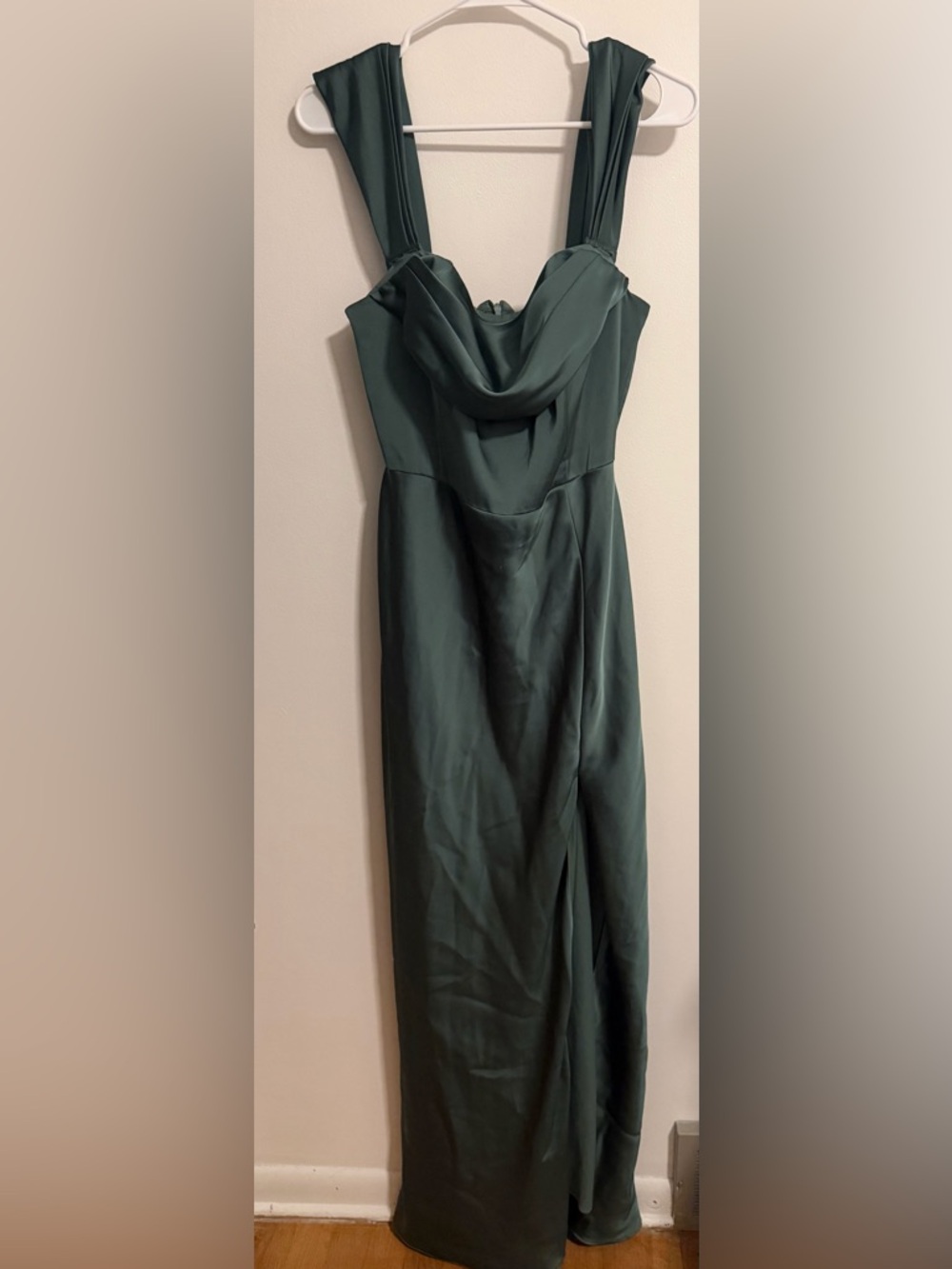 Birdy Grey Deep Green Satin Dress